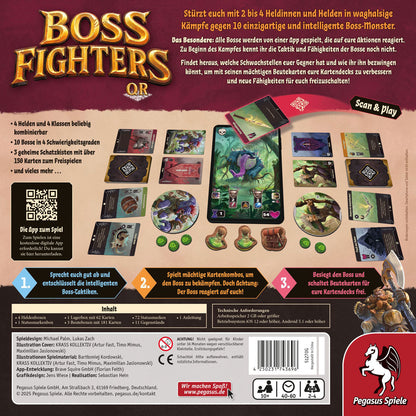 Boss Fighters QR Rückseite