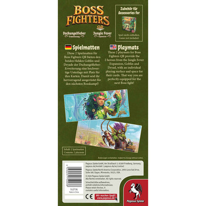 Boss Fighters QR Spielmatten: Dryade und Goblin Rückseite