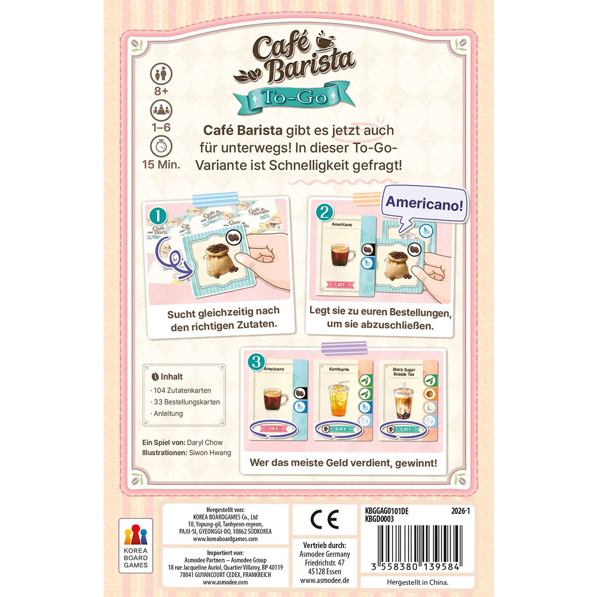 Café Barista: To-Go Rückseite
