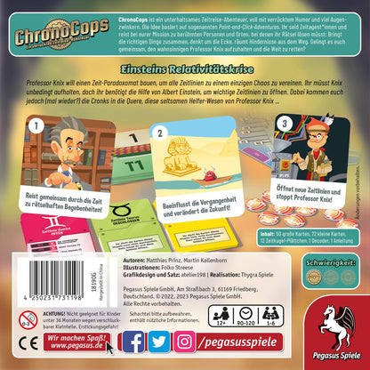 ChronoCops – Einsteins Relativitätskrise Rückseite