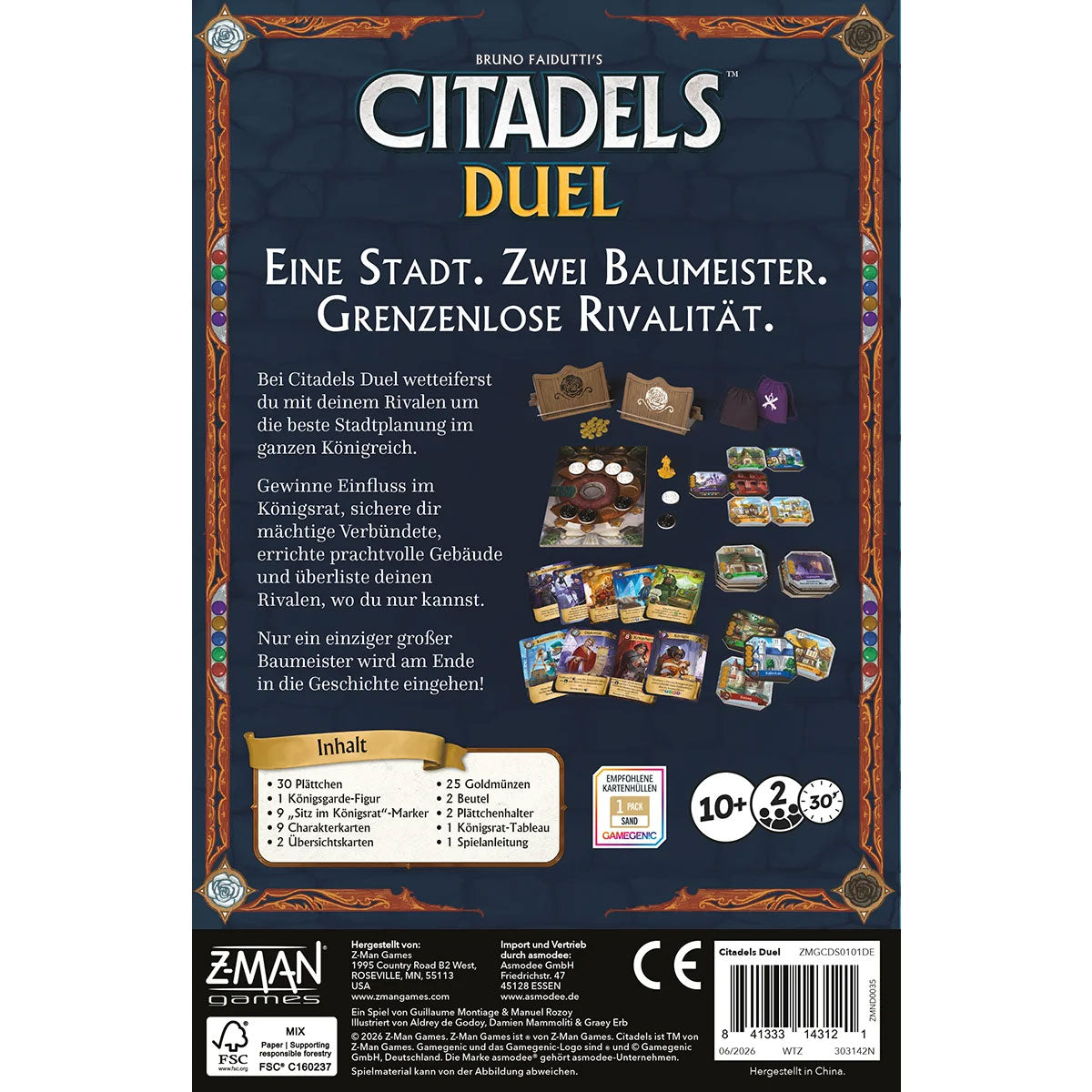 Citadels Duel Rückseite