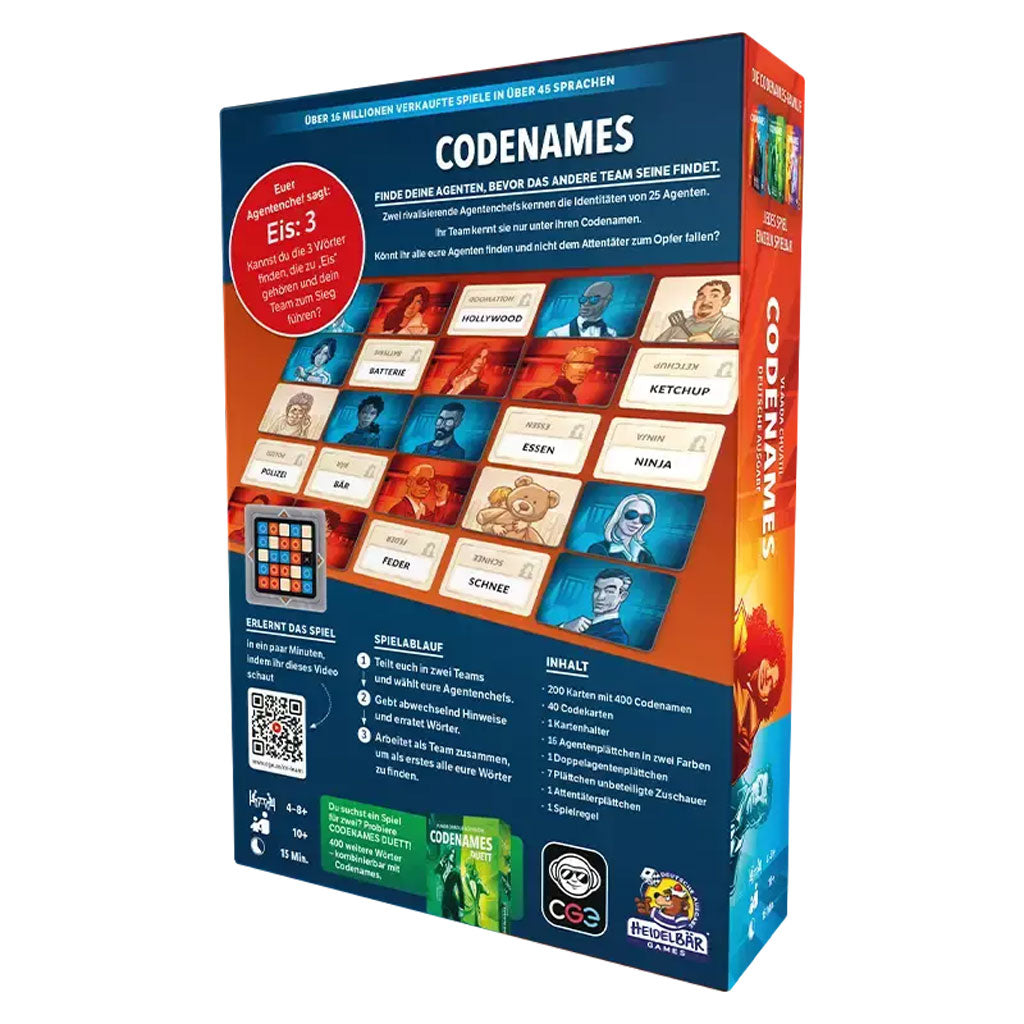 Codenames Rückseite