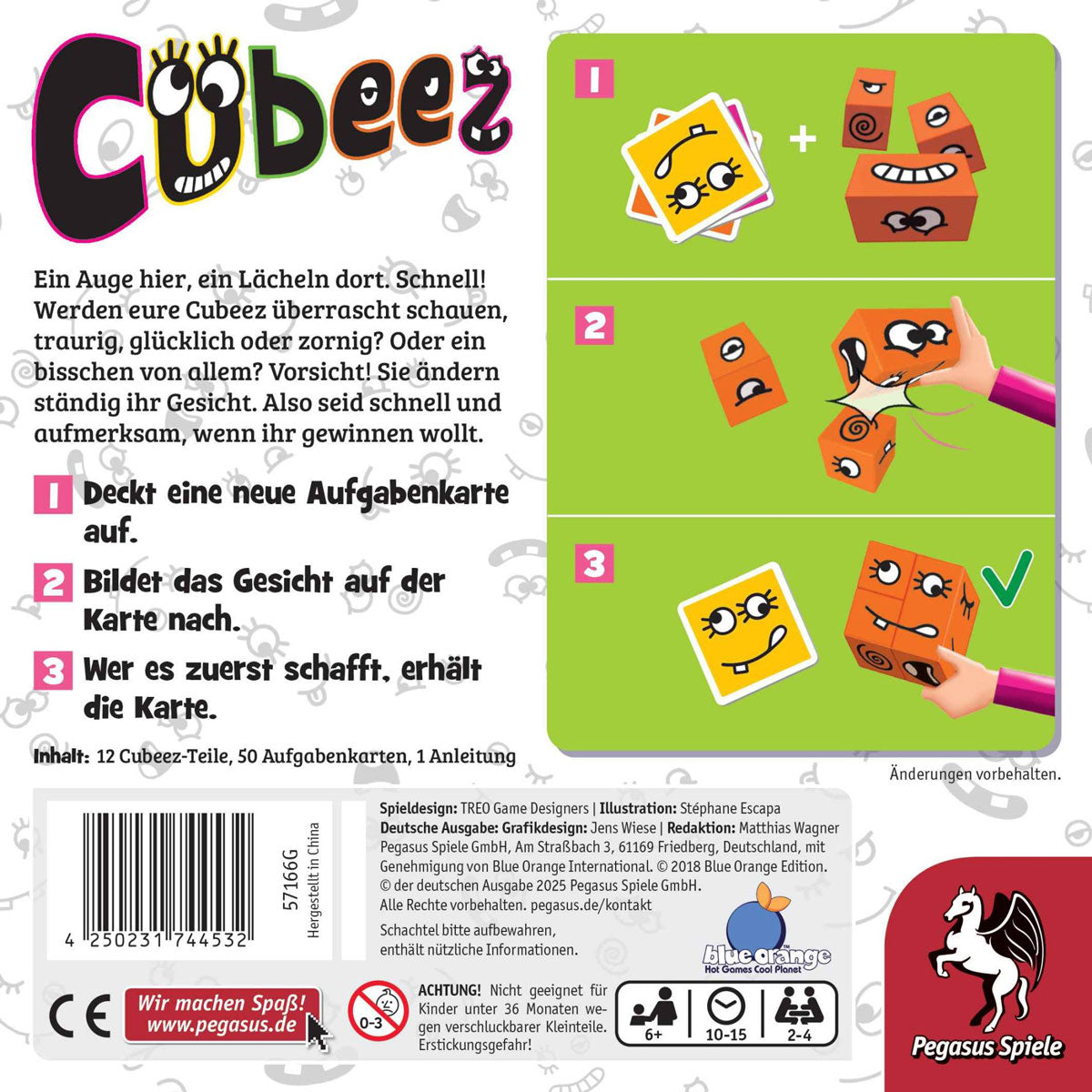 Cubeez Rückseite