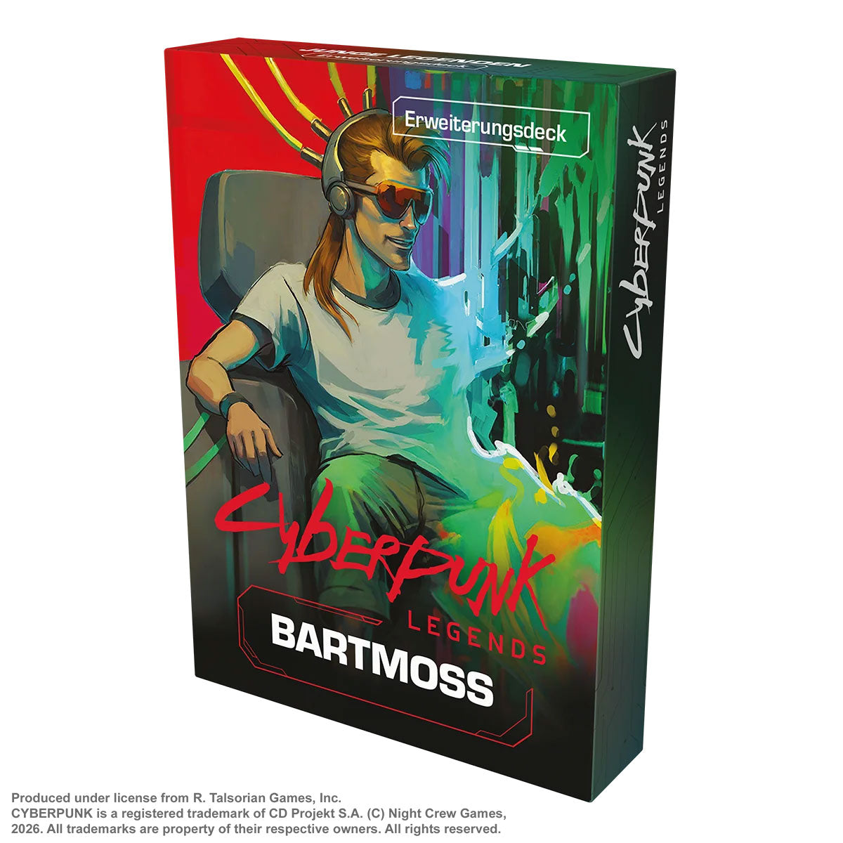 Cyberpunk Legends: Into the Night - Bartmoss Erweiterungsdeck Box