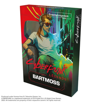 Cyberpunk Legends: Into the Night - Bartmoss Erweiterungsdeck Box