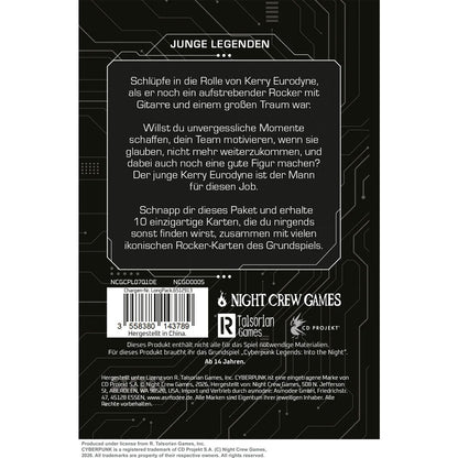 Cyberpunk Legends: Into the Night - Eurodyne Erweiterungsdeck Rückseite