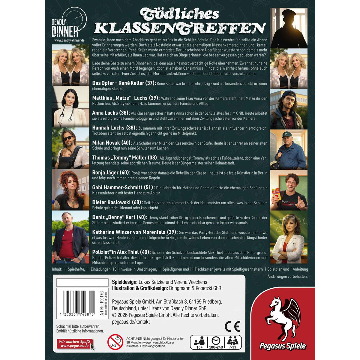 Deadly Dinner - Tödliches Klassentreffen Rückseite
