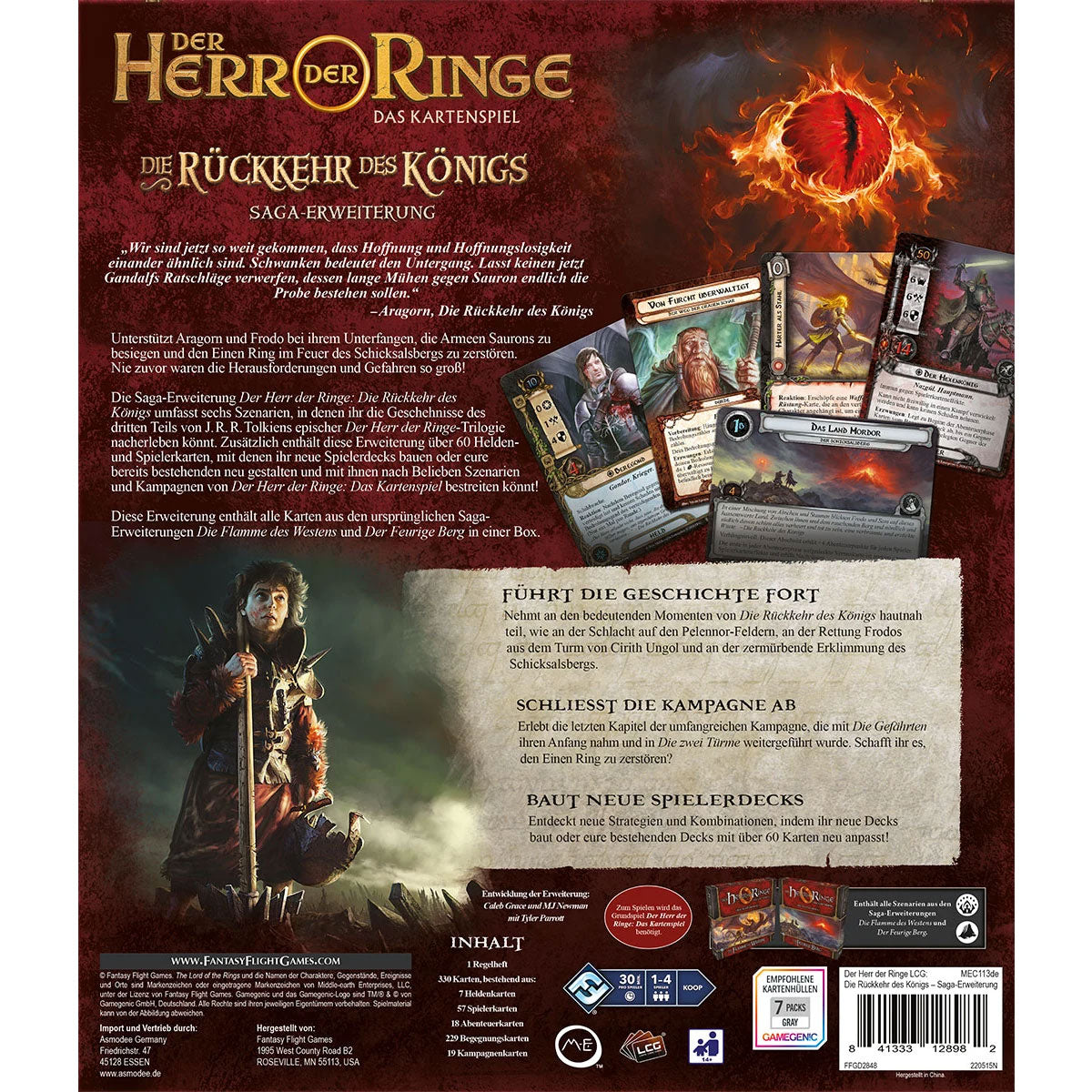 Der Herr der Ringe: Das Kartenspiel - Die Rückkehr des Königs Rückseite