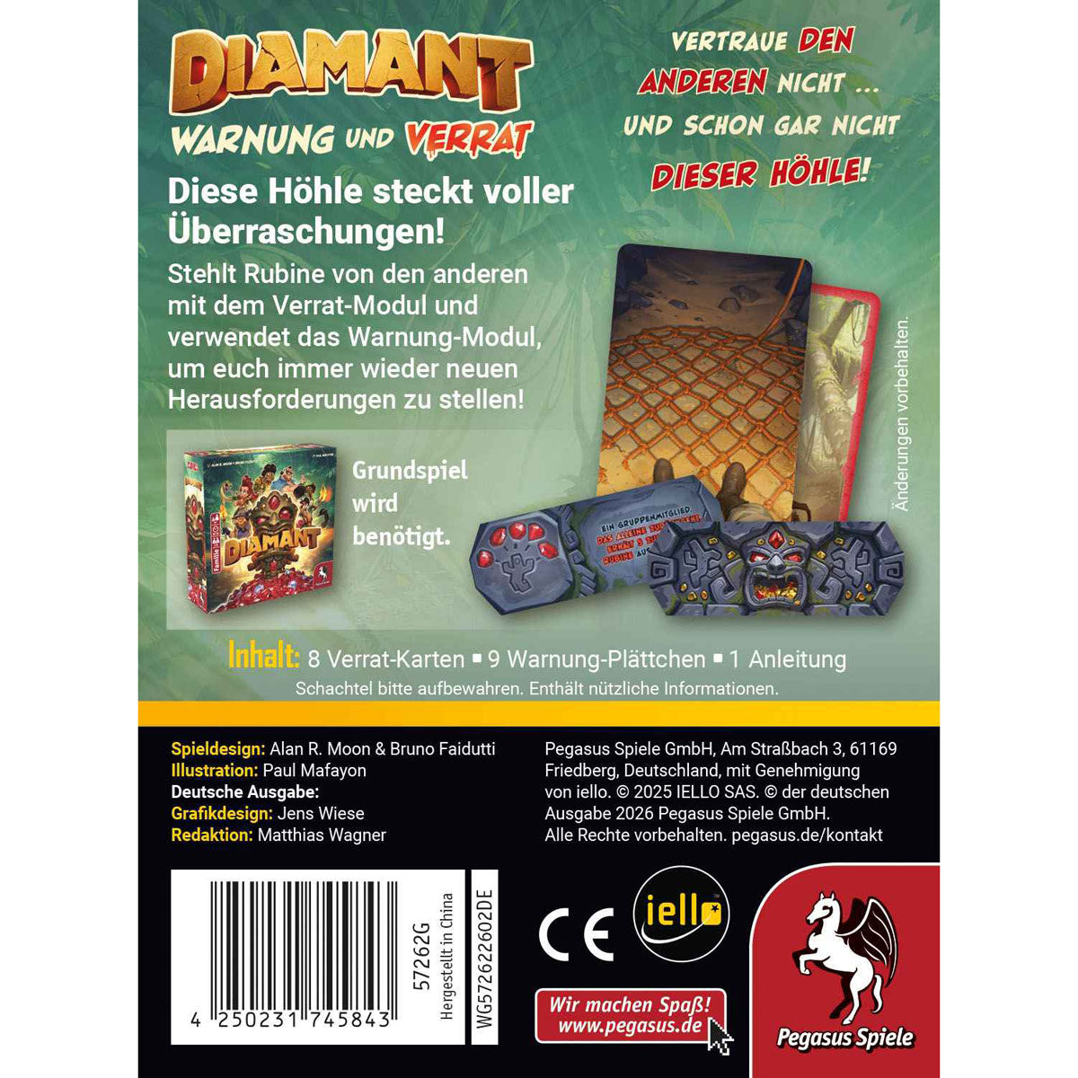 Diamant: Warnung & Verrat Rückseite
