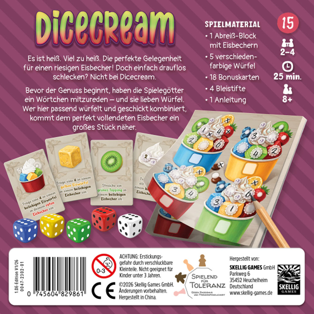 Dicecream Rückseite