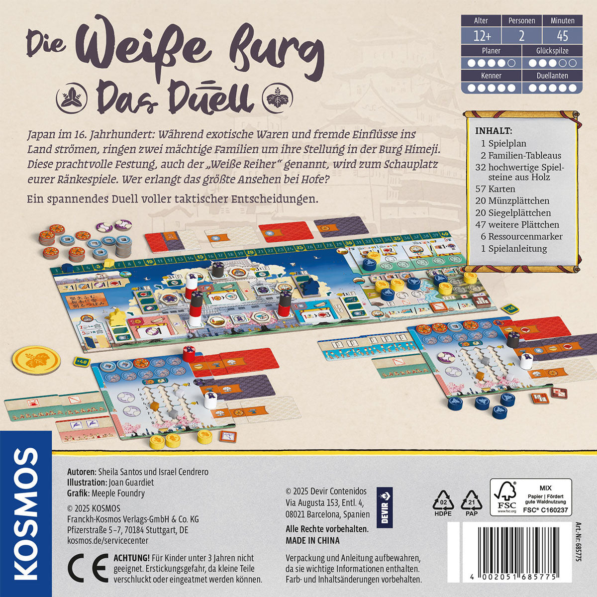 Die weiße Burg - Das Duell Rückseite