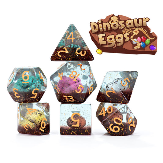 Inclusion Dice: Dinosaur Eggs (7er Würfelset)