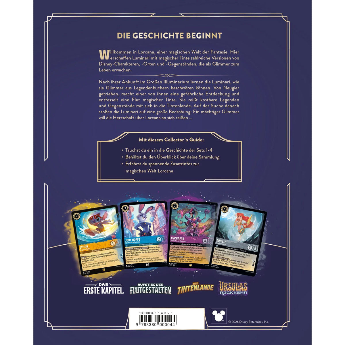 Disney Lorcana: Der offizielle Collector’s Guide (Sets 1-4) Rückseite