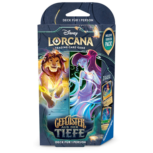 Disney Lorcana: Geflüster aus der Tiefe - Einzelspieler-Deck (Bernstein & Smaragd)