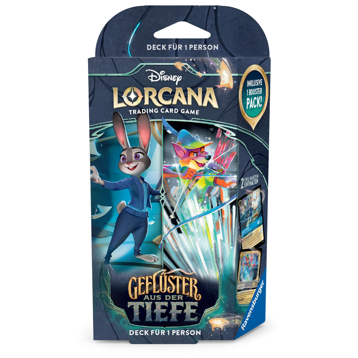 Disney Lorcana: Geflüster aus der Tiefe - Einzelspieler-Deck (Saphir & Stahl)