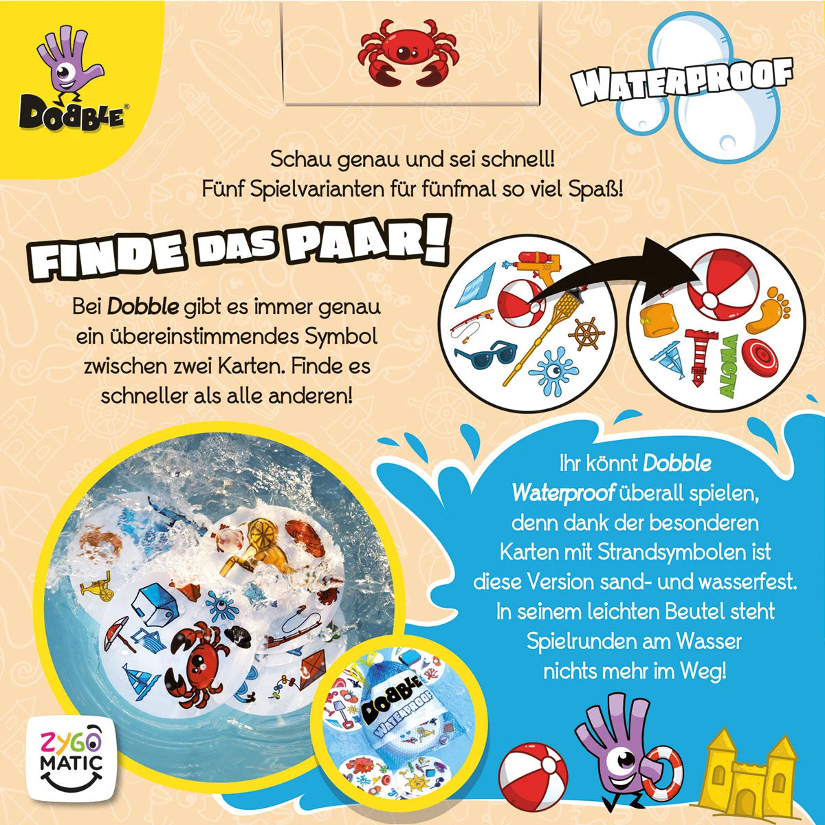 Dobble Waterproof Rückseite