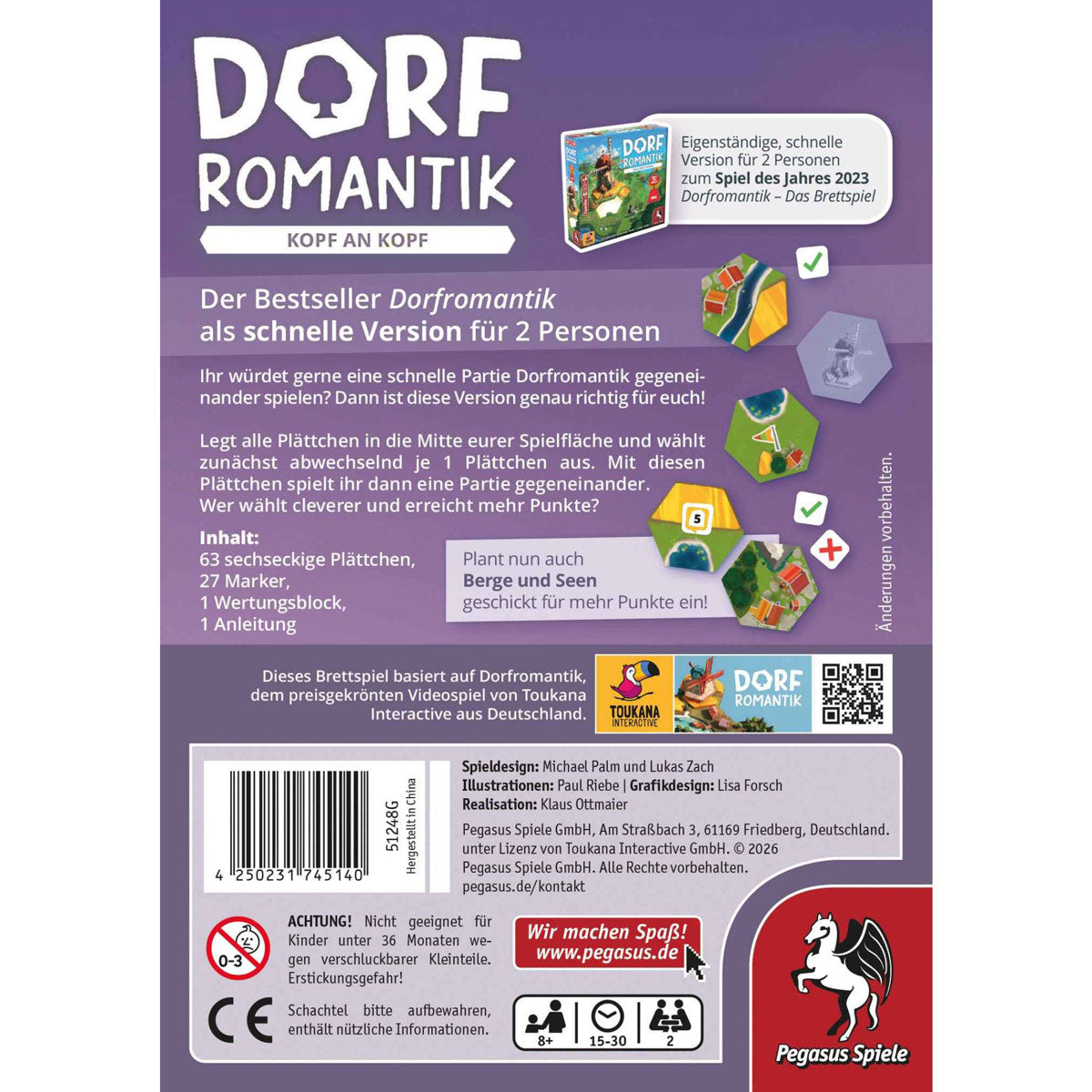 Dorfromantik - Kopf an Kopf Rückseite