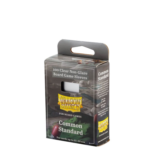 Dragon Shield Board Game Sleeves: Common Standard - Clear/Non-Glare
