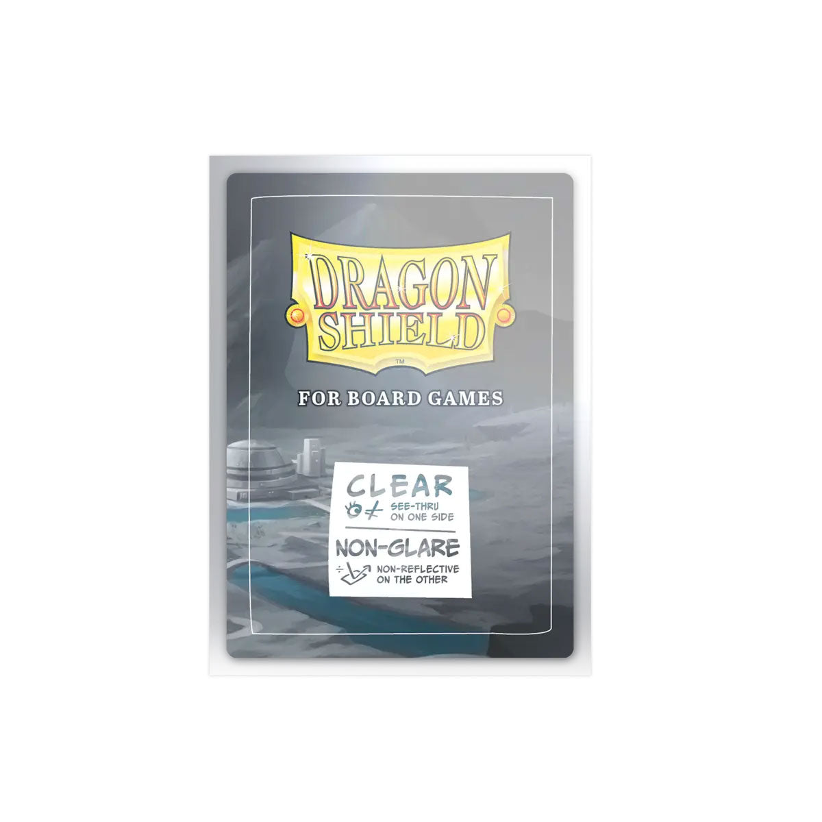 Dragon Shield Board Game Sleeves: Common Standard - Clear/Non-Glare