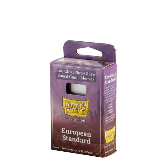 Dragon Shield Board Game Sleeves: European Standard - Clear/Non-Glare