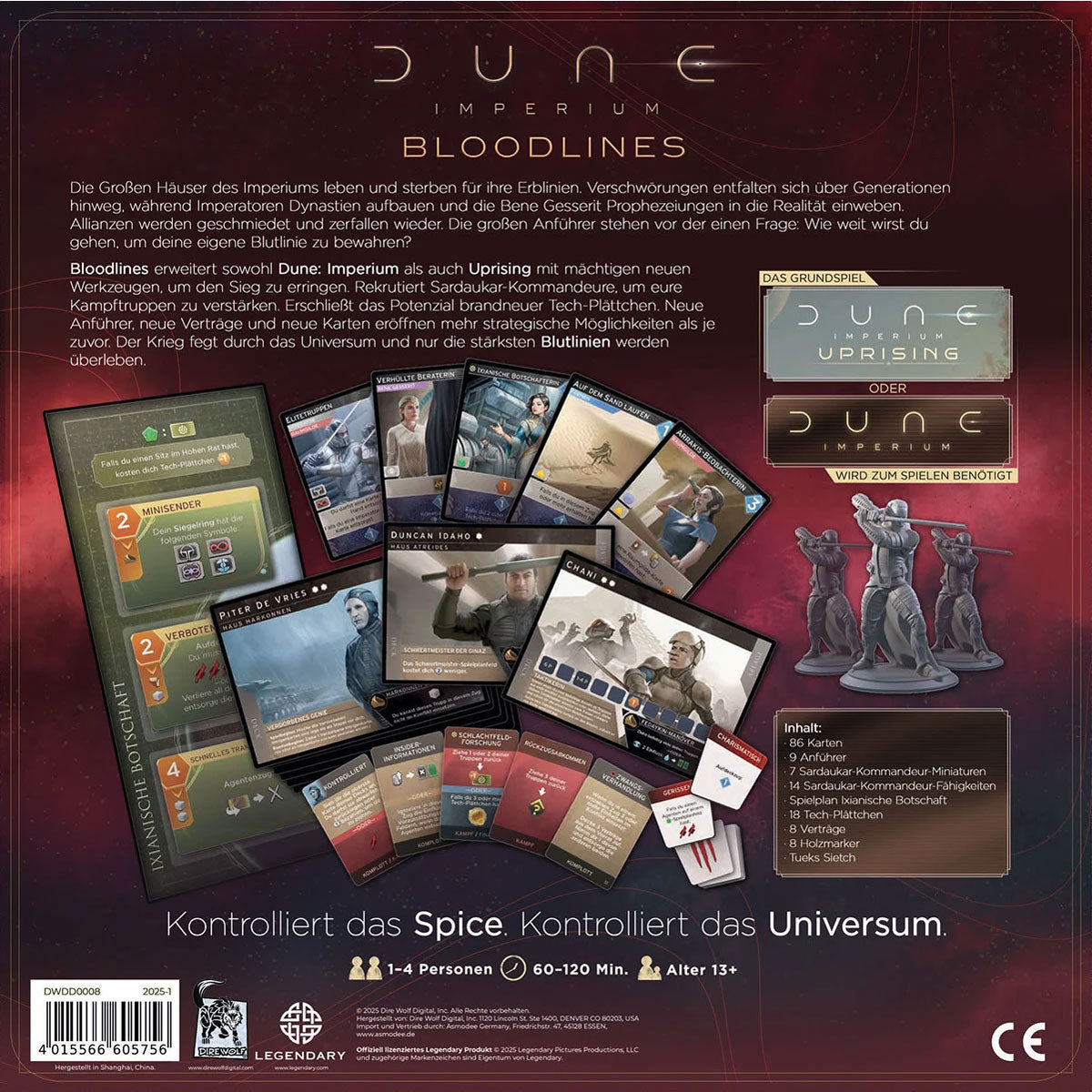 Dune: Imperium – Bloodlines Rückseite