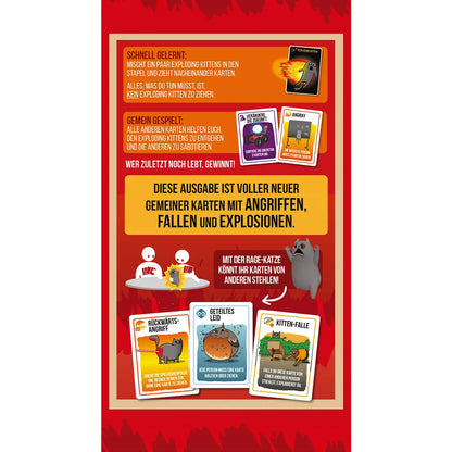 Exploding Kittens: Rage Mode Rückseite