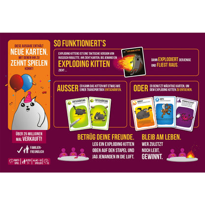 Exploding Kittens Party-Pack Rückseite