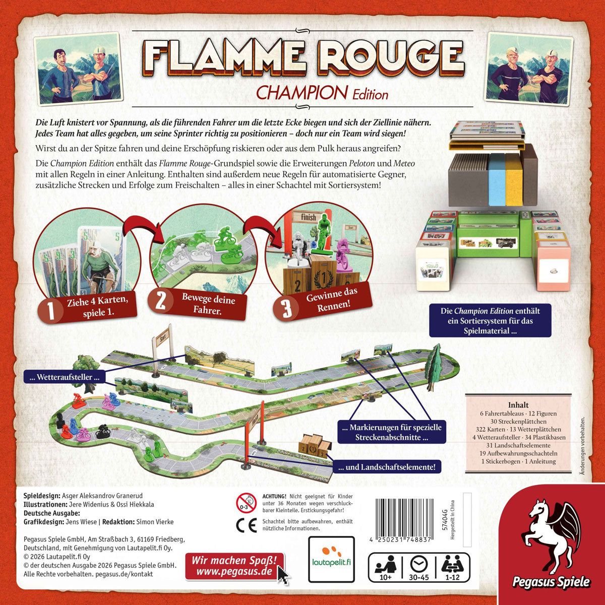 Flamme Rouge - Champion Edition Rückseite