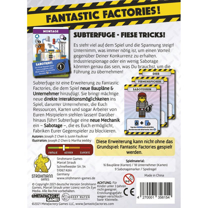 Fantastic Factories: Subterfuge (Erweiterung)