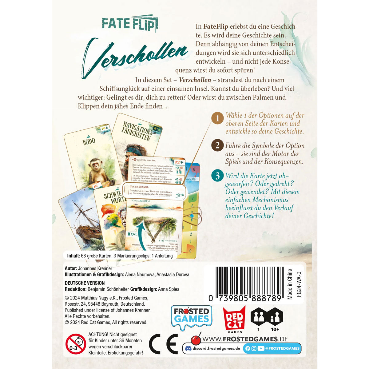 Fate Flip - Verschollen Rückseite