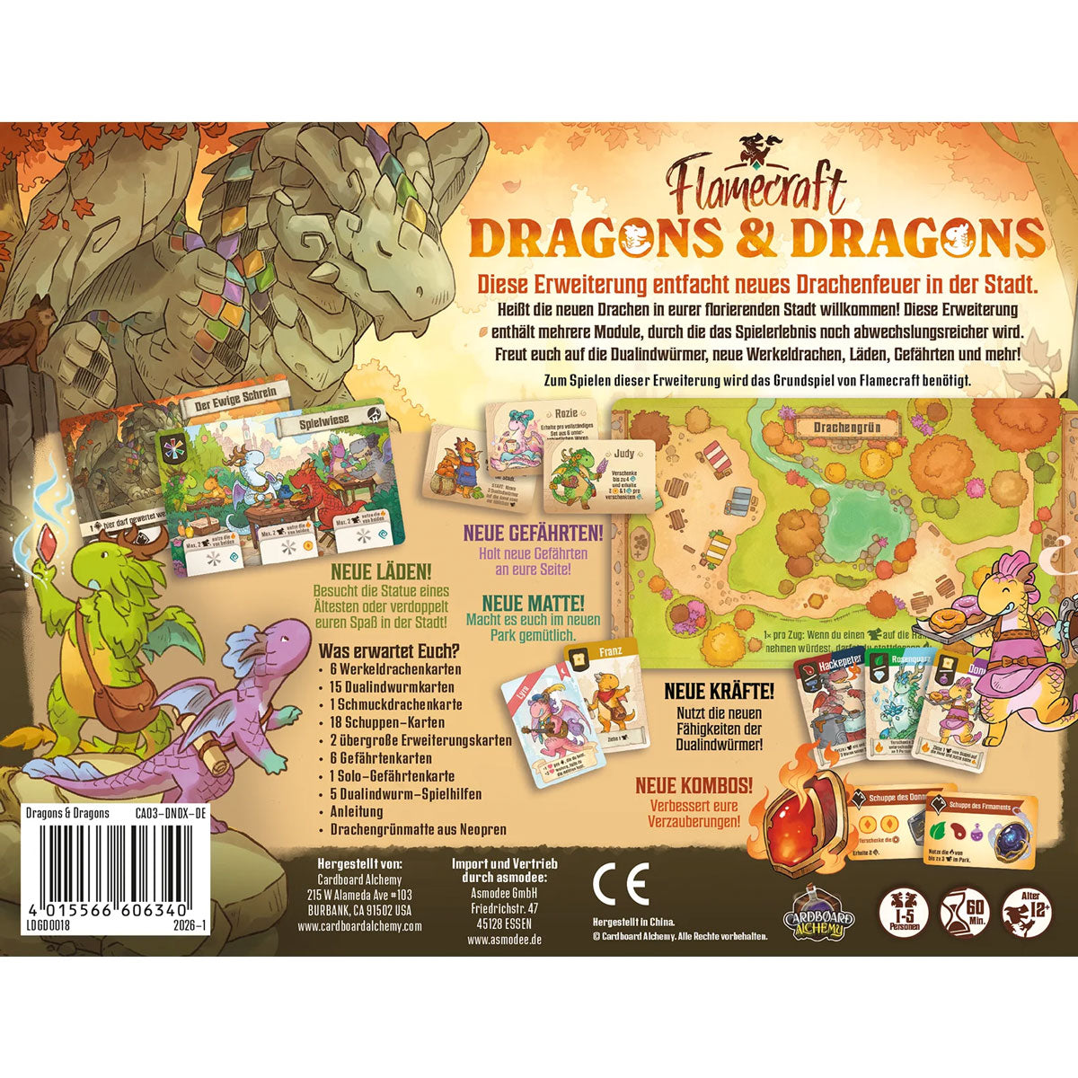 Flamecraft: Dragons & Dragons Rückseite