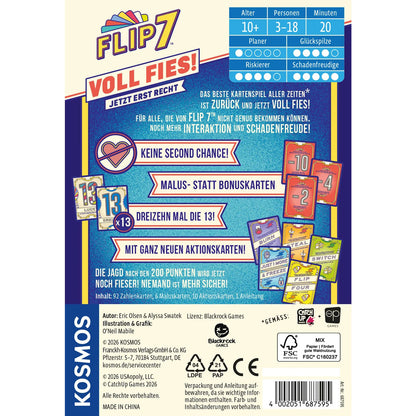 Flip 7 - Voll Fies! Rückseite