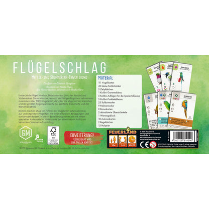 Flügelschlag: Mittel- und Südamerika Rückseite