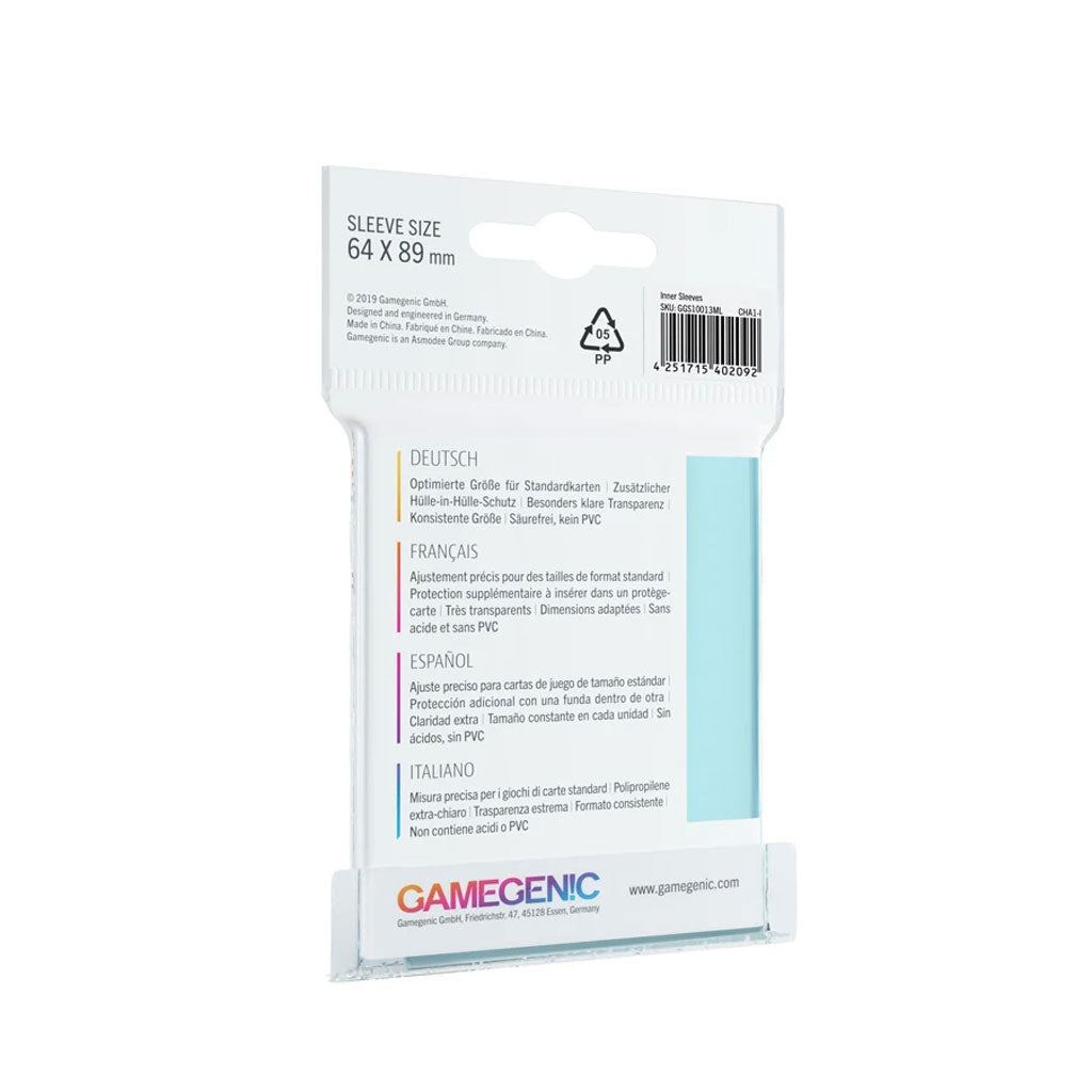 Gamegenic Inner Sleeves (64x89mm) Rückseite