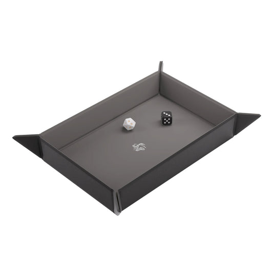 Gamegenic Magnetic Dice Tray Rectangular in Schwarz/Grau