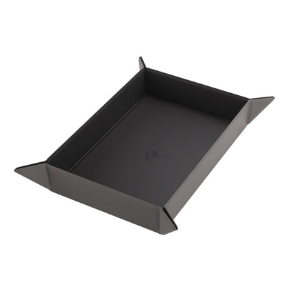 Gamegenic Magnetic Dice Tray Rectangular in Schwarz/Grau