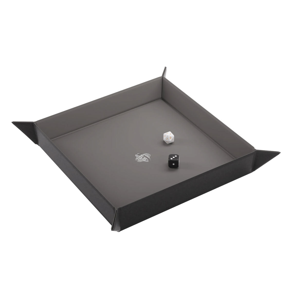 Gamegenic Magnetic Dice Tray Square in Schwarz/Grau