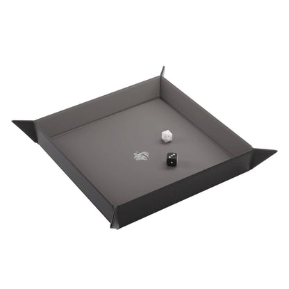 Gamegenic Magnetic Dice Tray Square in Schwarz/Grau