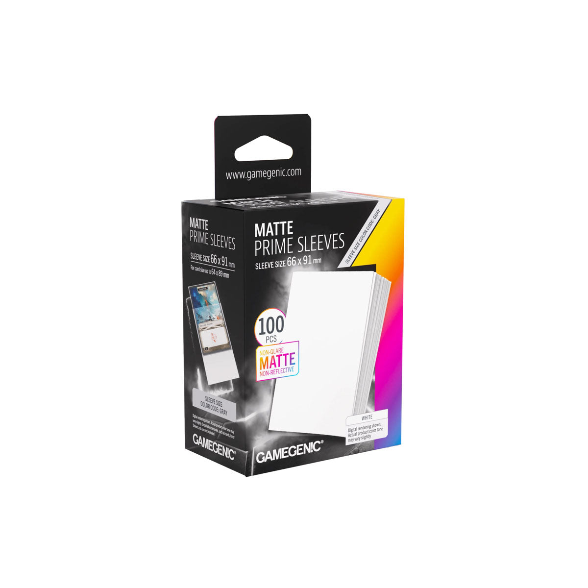 Gamegenic Matte Prime Sleeves: Standard Size in Weiß