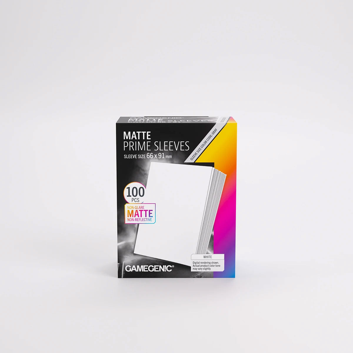 Gamegenic Matte Prime Sleeves: Standard Size in Weiß Front