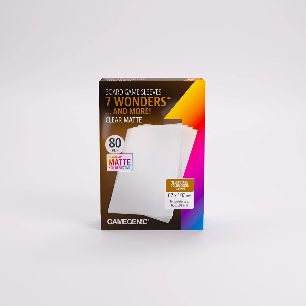 Gamegenic Matte Sleeves: 7 Wonders ...and more! Front