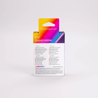 Gamegenic Matte Sleeves: Standard European Rückseite