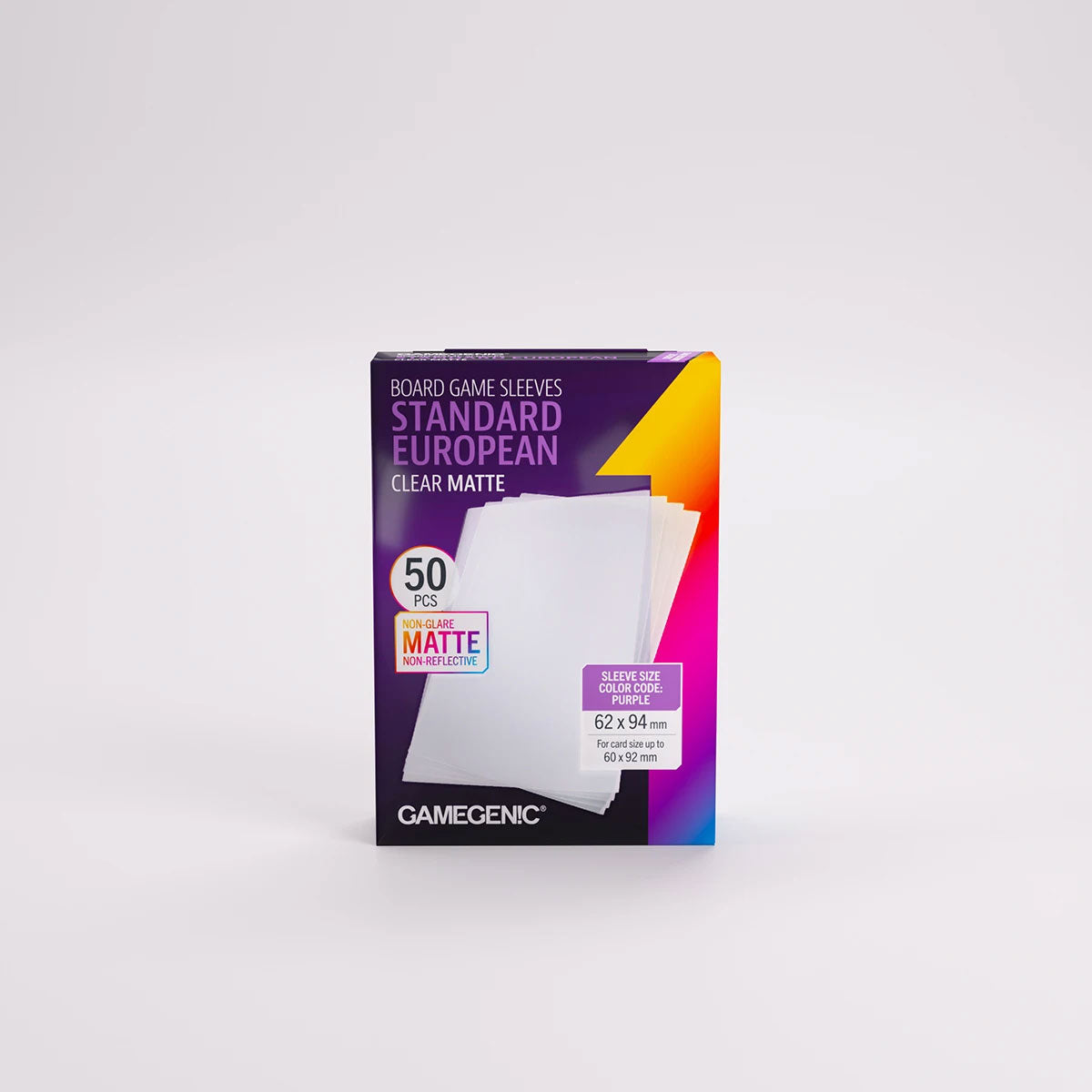 Gamegenic Matte Sleeves: Standard European Front