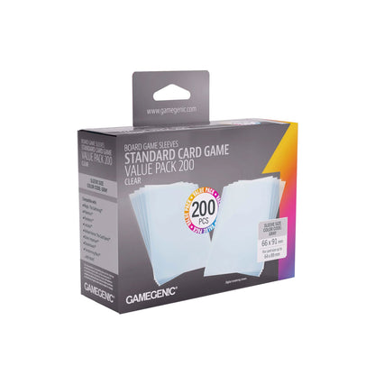Gamegenic Clear Sleeves: Standard Card Game (66x91mm) - Value Pack