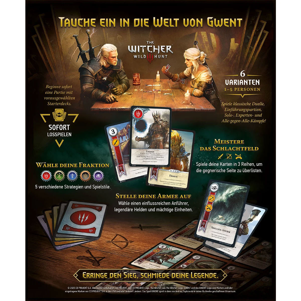 Gwent: Das legendäre Kartenspiel Rückseite