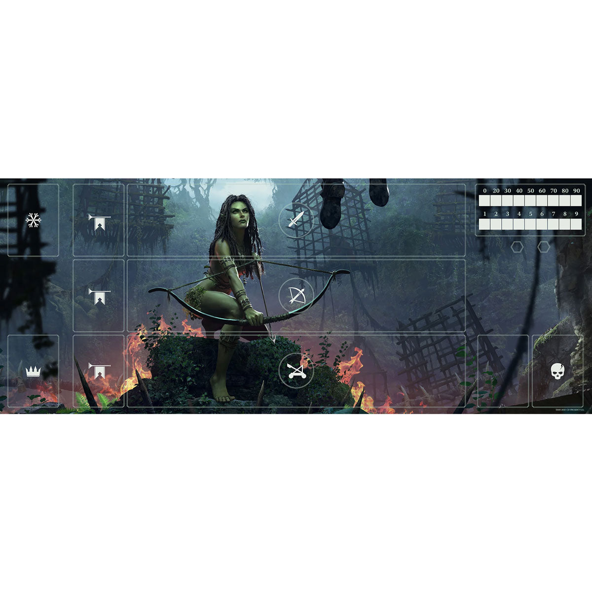 Gwent Neoprene Mat - Scoia'tael Detail