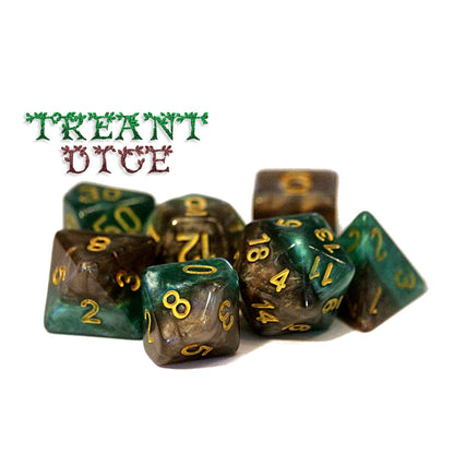 Halfsies Dice: Treant Dice (Premium 7er Würfelset)