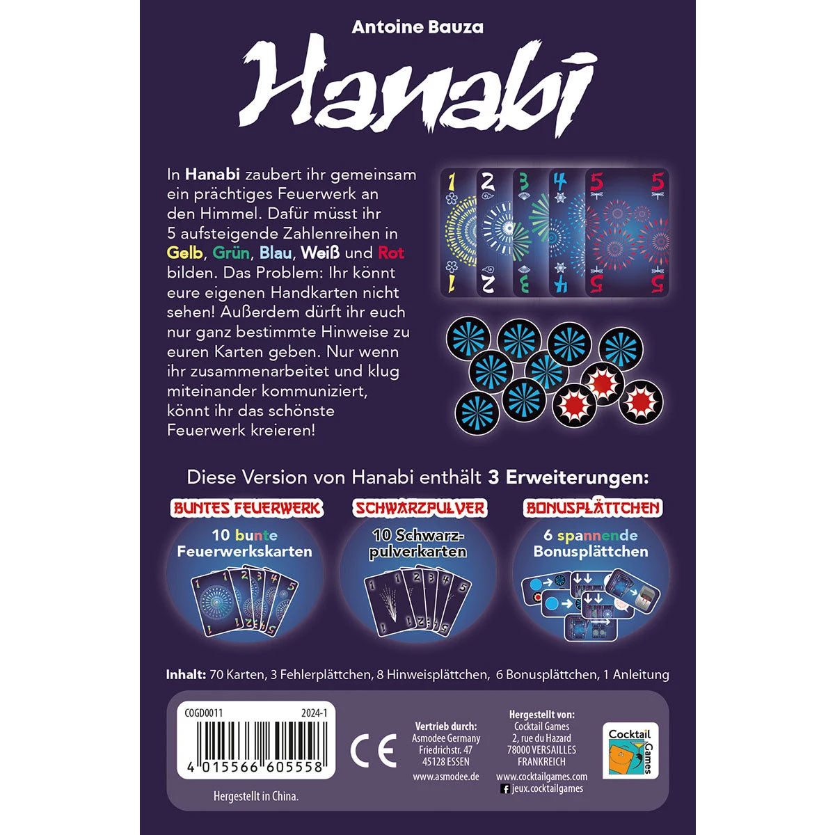 Hanabi Rückseite
