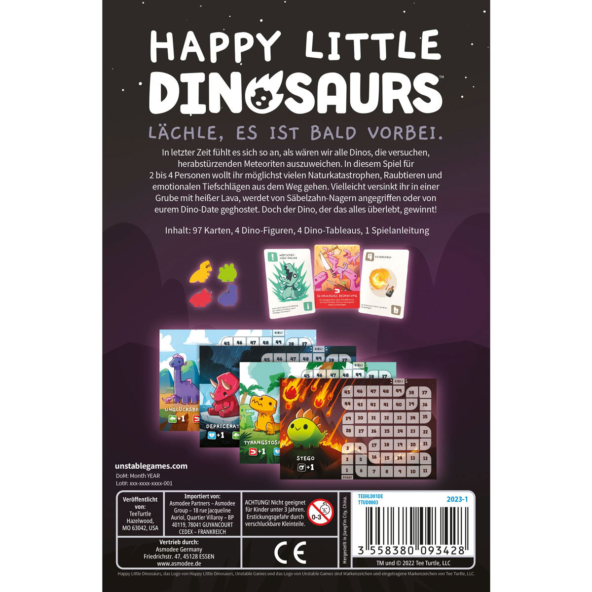 Happy Little Dinosaurs Rückseite