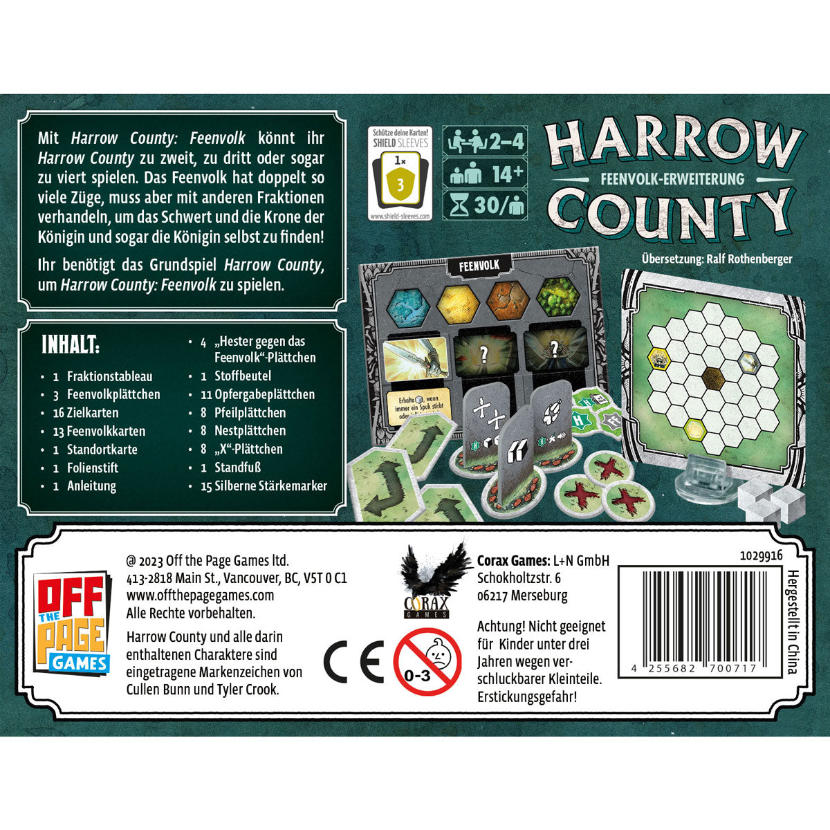 Harrow County: Feenvolk-Erweiterung Rückseite